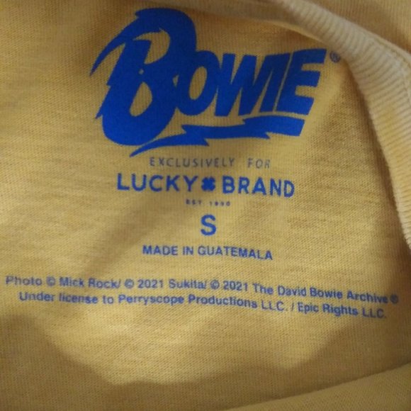 NWT David Bowie tee Exclusively for Lucky Brand  S - Picture 3 of 14